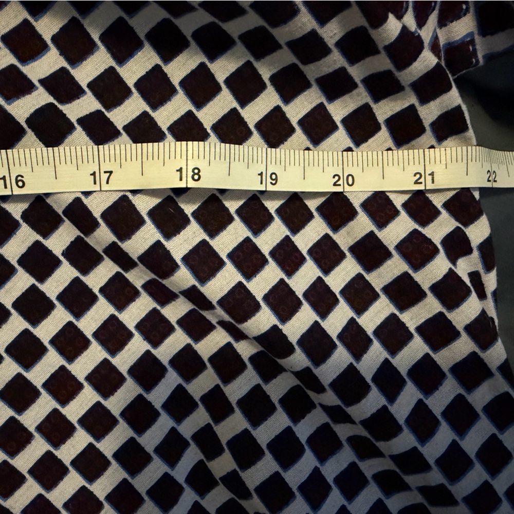 Zuri Kenya Dress Sz M/L Checkers Print - Picture 5 of 6
